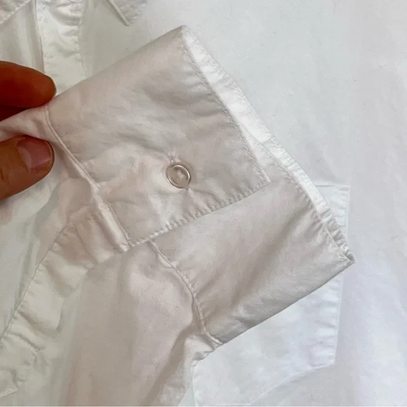 Old Navy Oversized Button-Down Boyfriend Shirt XXL White Casual Office Coverup - Picture 5 of 10